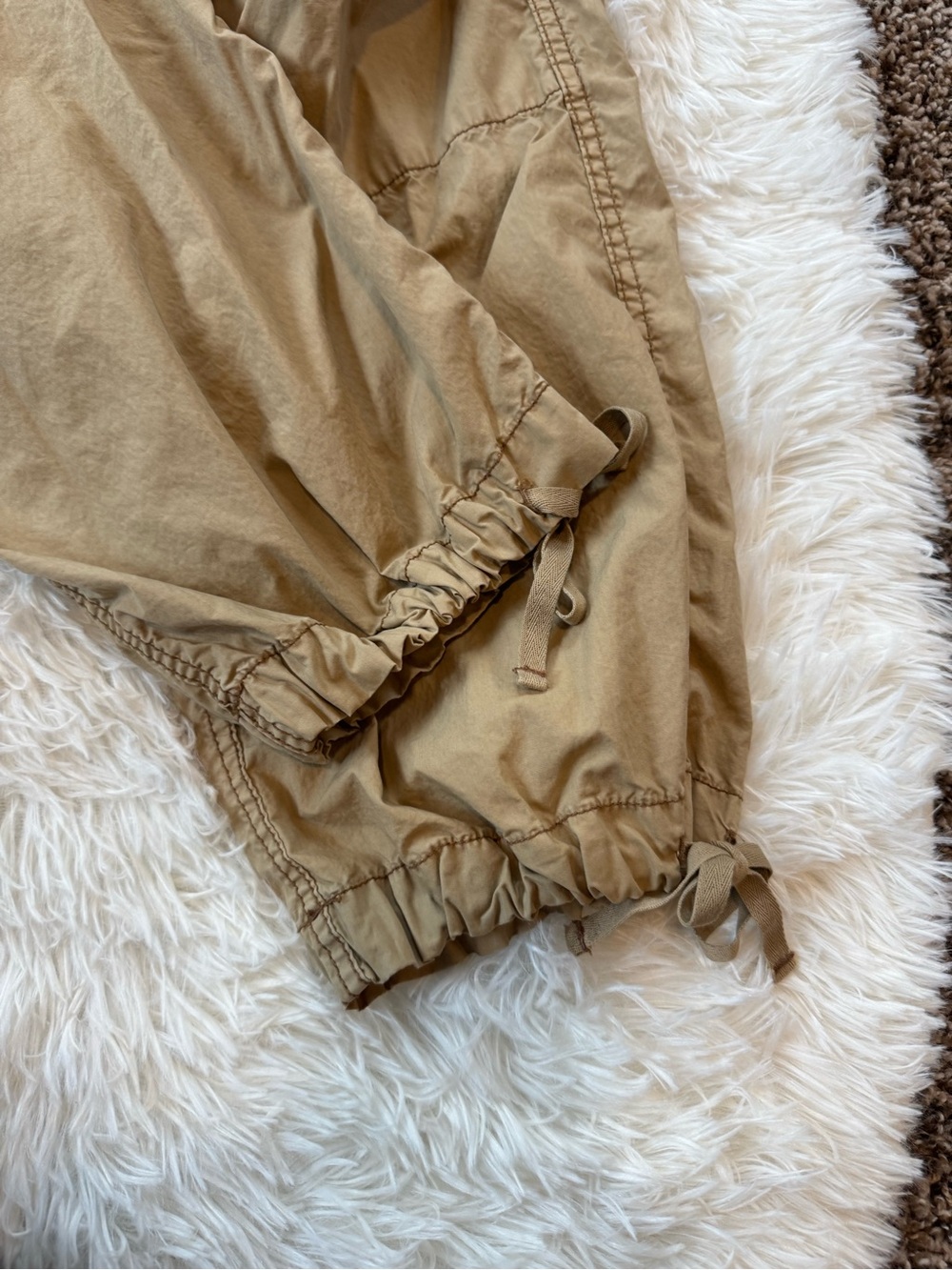 Y2K Ralph Lauren polo jeans co khaki 100% cotton lightweight cargo pants size 12 - Picture 6 of 12